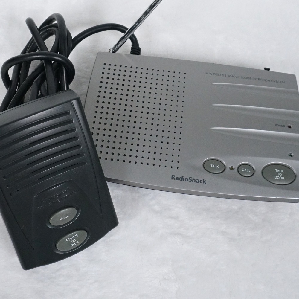 Tested RadioShack Wireless 3 Channel Home Intercom Doorbell System 43-3101 Retro
